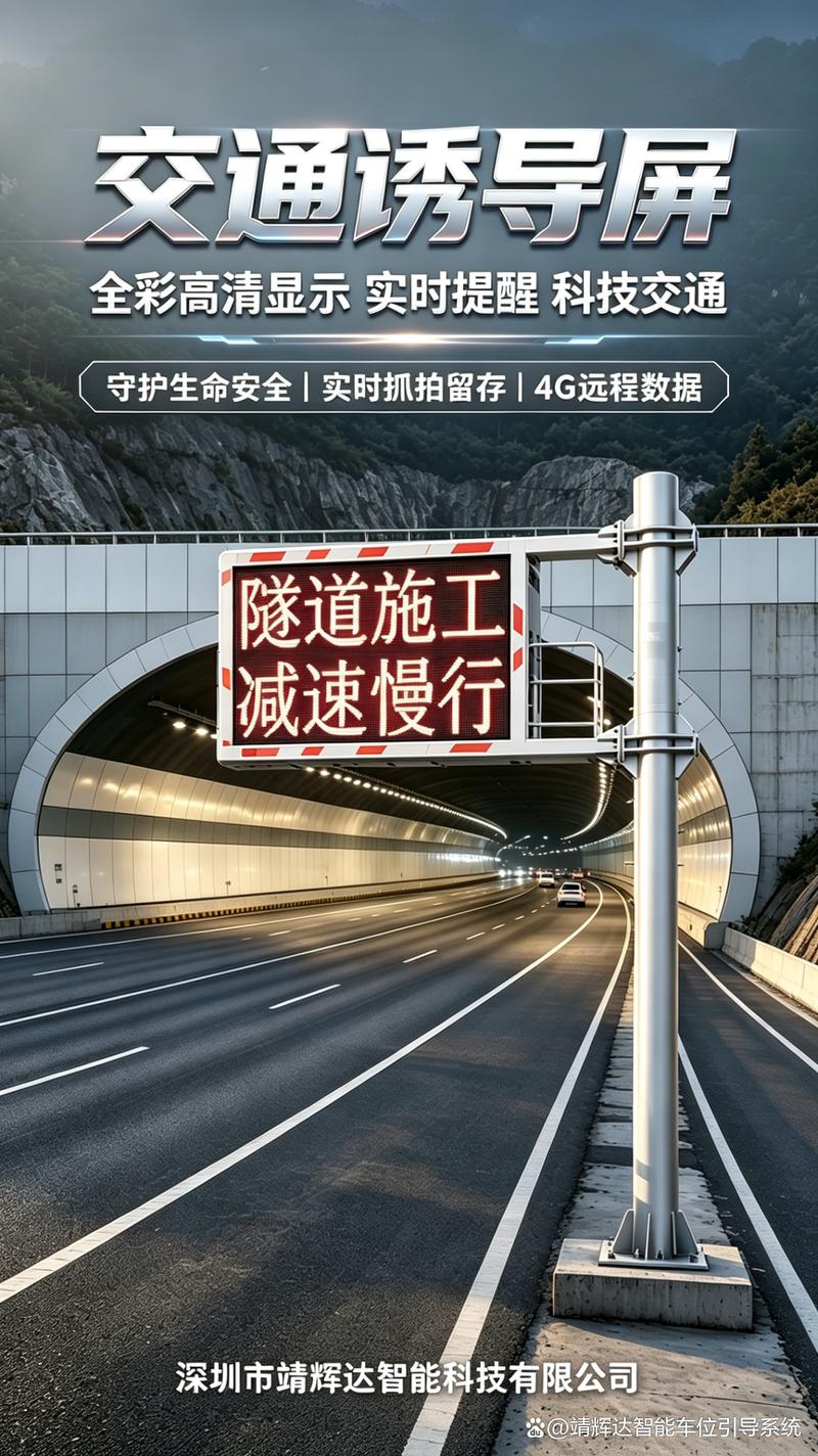 靖辉达智能全新一代 ai 智慧交通诱导屏,智能信息发布,以硬核科技守护